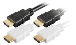 HDMI kabel, 1 meter - Hvid